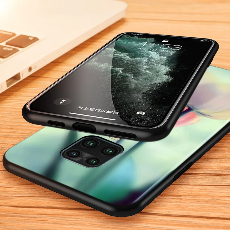 

Tulip Flower For Xiaomi Redmi Note 9 9S Pro Max 8T 8 7 6 5 Pro 5A 4X 4 Phone Case Silicone Soft Bright Black Cover