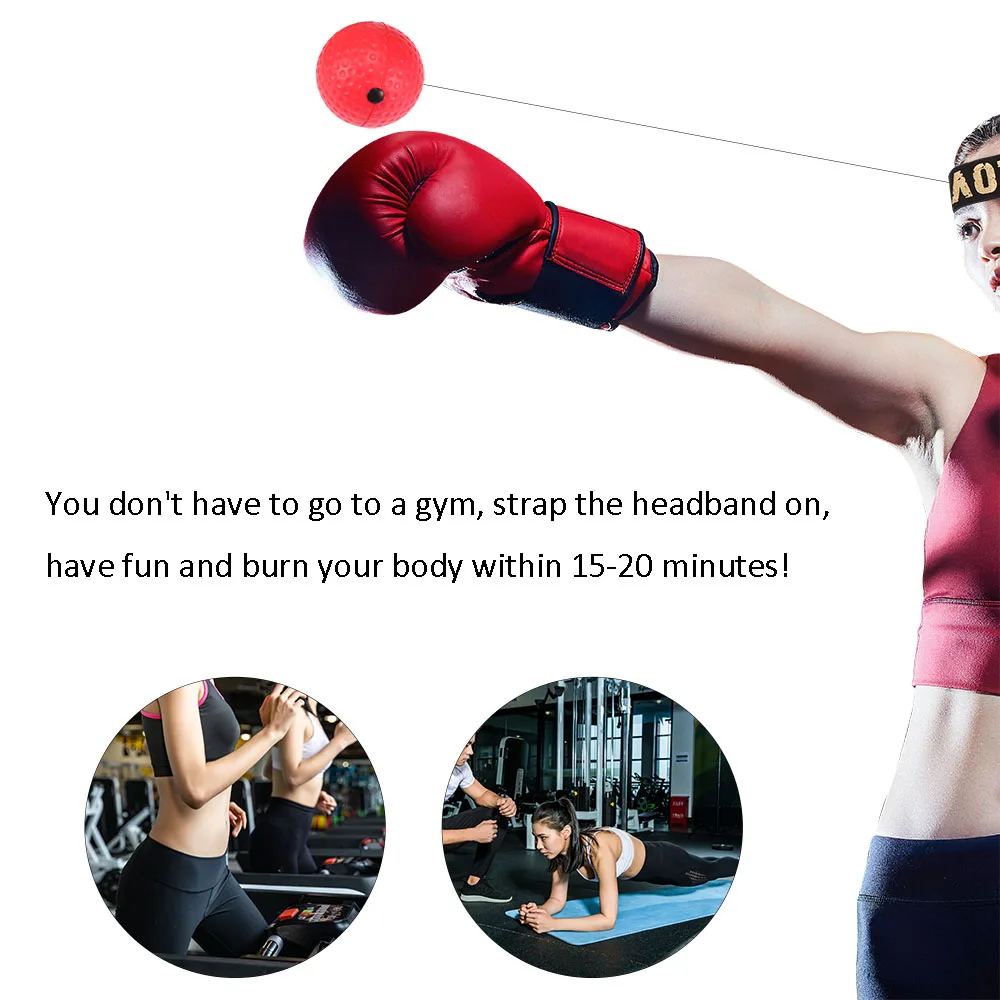 Kick Boxing Reflex Ball Head Band Fighting Speed Training Punch Muay Tai MMA Exercise Equipment Accessories Tool | Спорт и