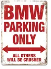 Adorepug BMW только для парковки жестяной настенный знак Искусство железная живопись табличка металлическая фотография подарки для офиса дома