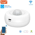 Смарт-датчик движения Tuya с Wi-Fi, инфракрасный сенсор с приложением для умного дома, модули автоматизации системы безопасности