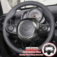 car steering wheel airbag cover sticker for mini cooper mini cooper f54 f55 f56 f57 f60 carbon fiber accessories interior decals