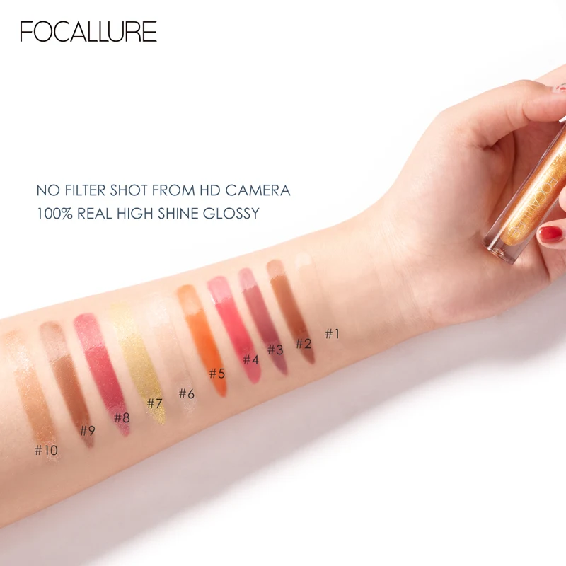 FOCALLURE PLUMPMAX питательный блеск для губ глянцевый не липкий освежающий сверкающий