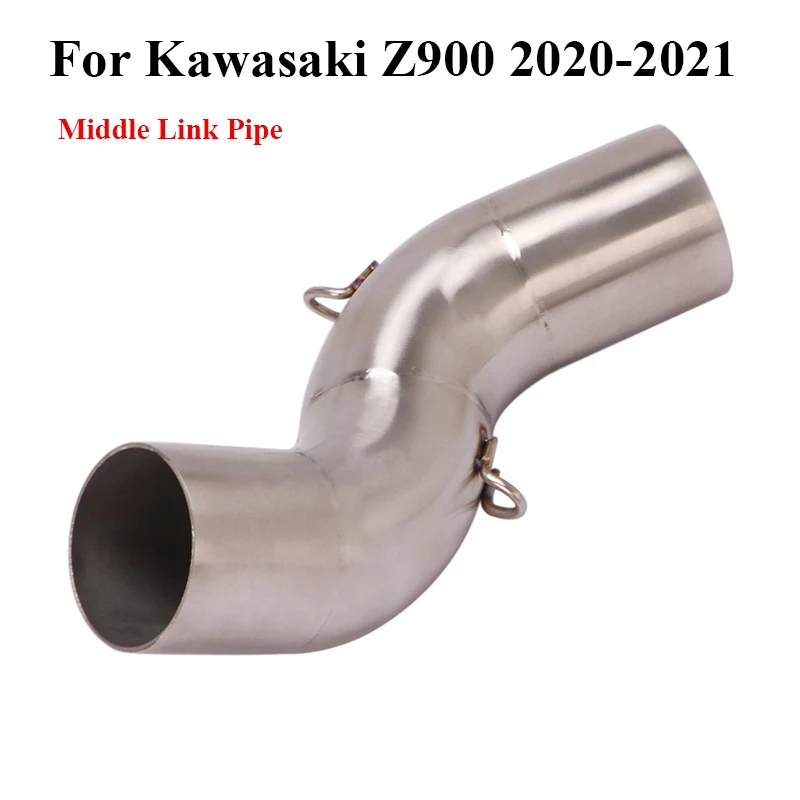 

Z900 Middle Pipe Motorcycle Exhaust System 50.8mm Stainless Steel Mid Connect Link Tube For Kawasaki Z900 2020-2021 Slip On