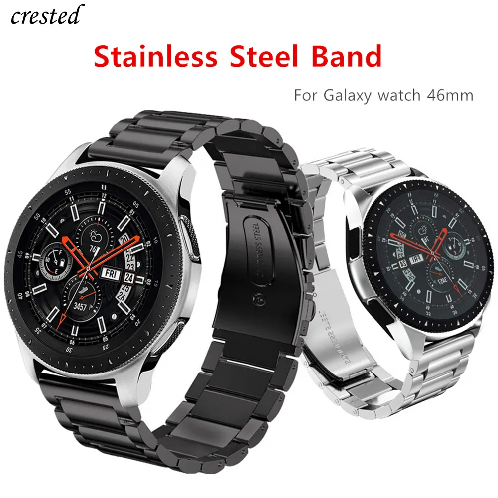 

Stainless Steel Strap for Samsung Galaxy watch 3 45mm/46mm gear s3 frontier bracelet amazfit GTR Huawei GT 2/3 22mm watch Band