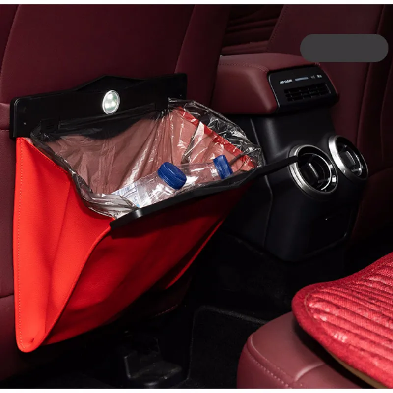 

Folding Hanging Car Trash Bag Car Trash Can Car Garbage Bin