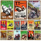 Винтажный настенный постер TT Race, винтажный Ретро настенный Декор для дома, ресторана, табличка, Металлический Настенный декор, художественный металлический знак, жестяной знак