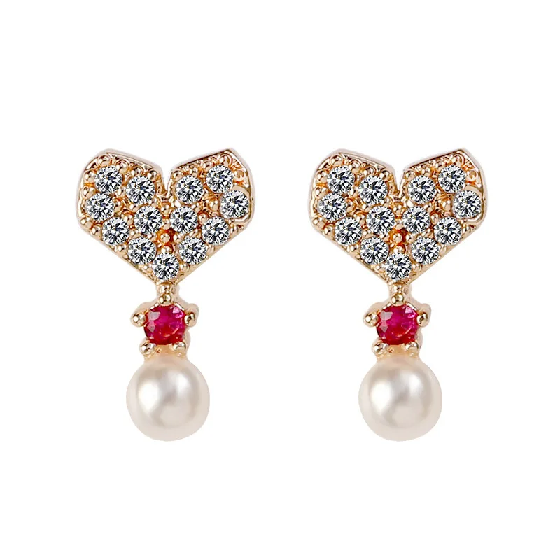 Женские маленькие серьги из серебра 925 пробы с жемчугом | Украшения и аксессуары