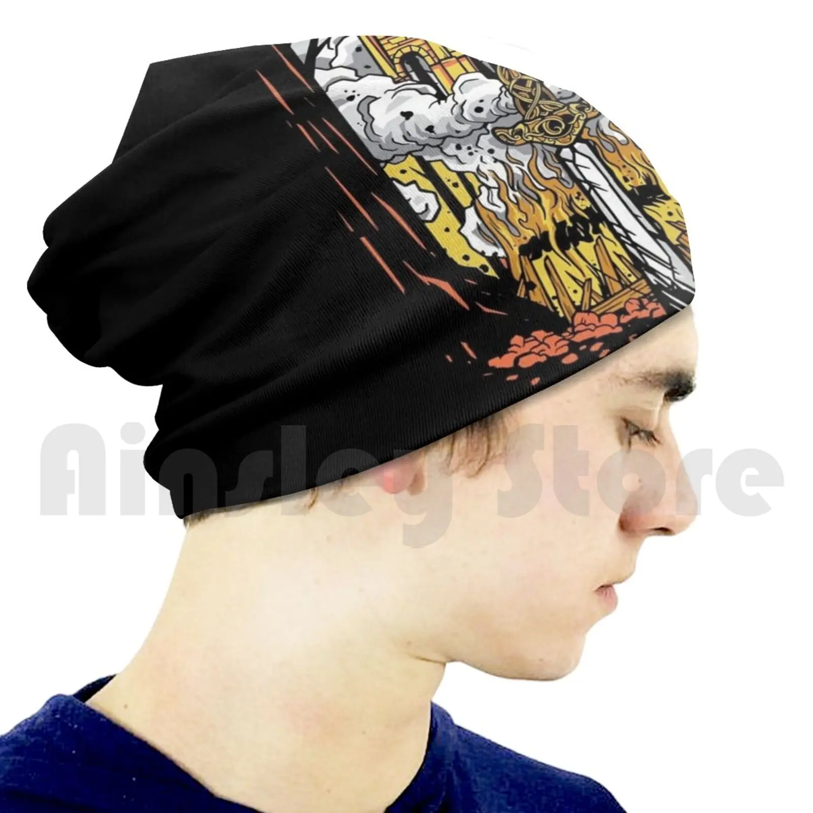 Погребальная шапочка викингов Кепка с принтом сделай сам скандинавский стиль
