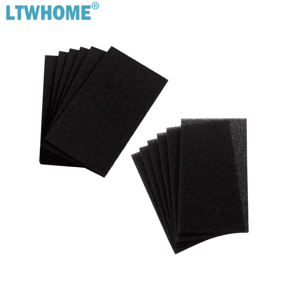 

LTWHOME Compatible Activated Carbon and Black Filter Pad Replacement for RaGuRaGu Power Filter M