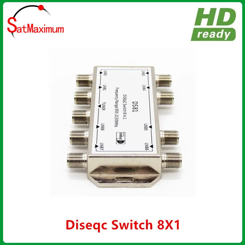 Тарелка спутникового сигнала DiSEqC LNB комбайнер 8 переключений на 1|diseqc switch 8|signal