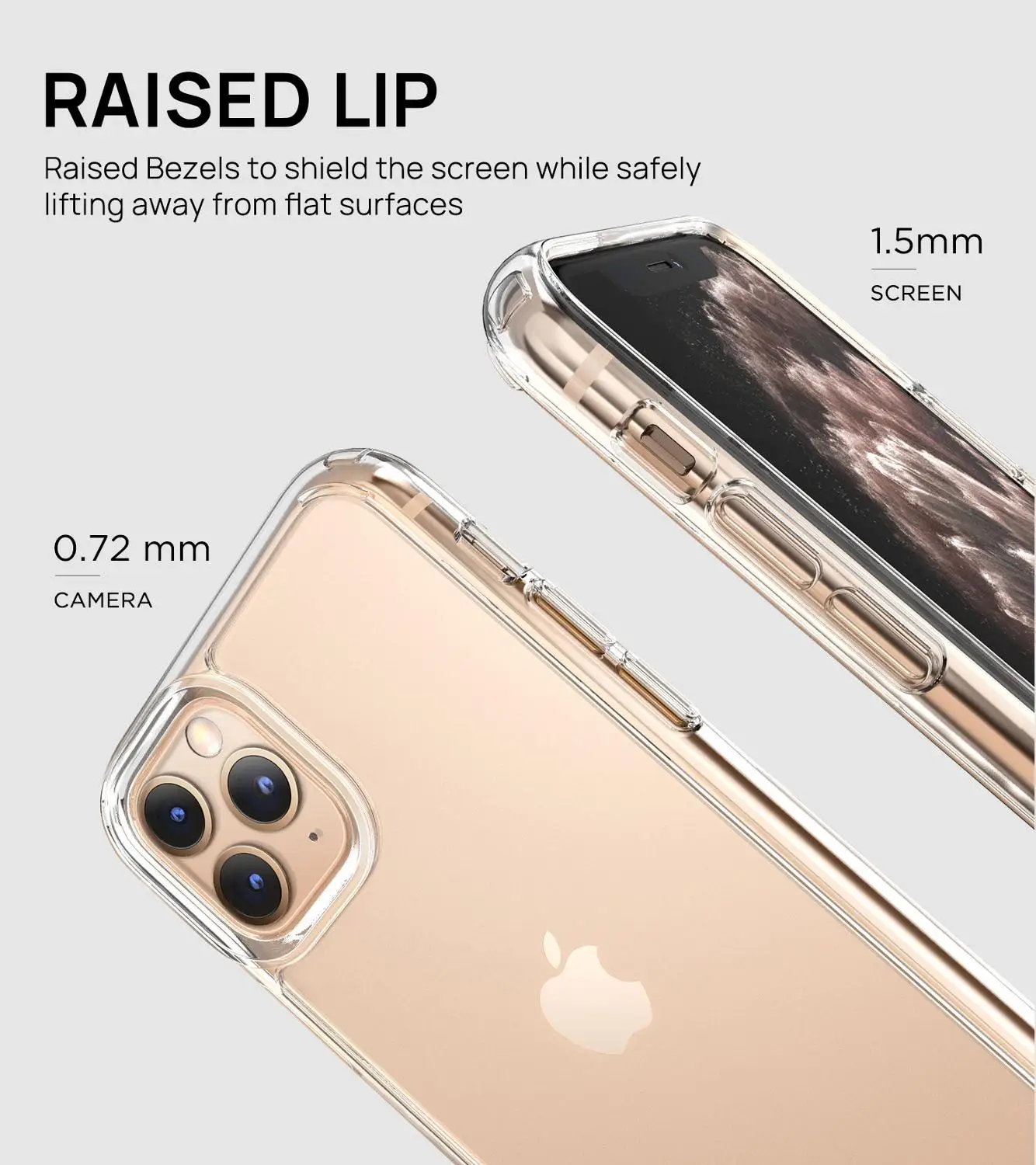 Ультратонкий прозрачный силиконовый чехол для телефона iPhone 11 Pro Max сверхмощный