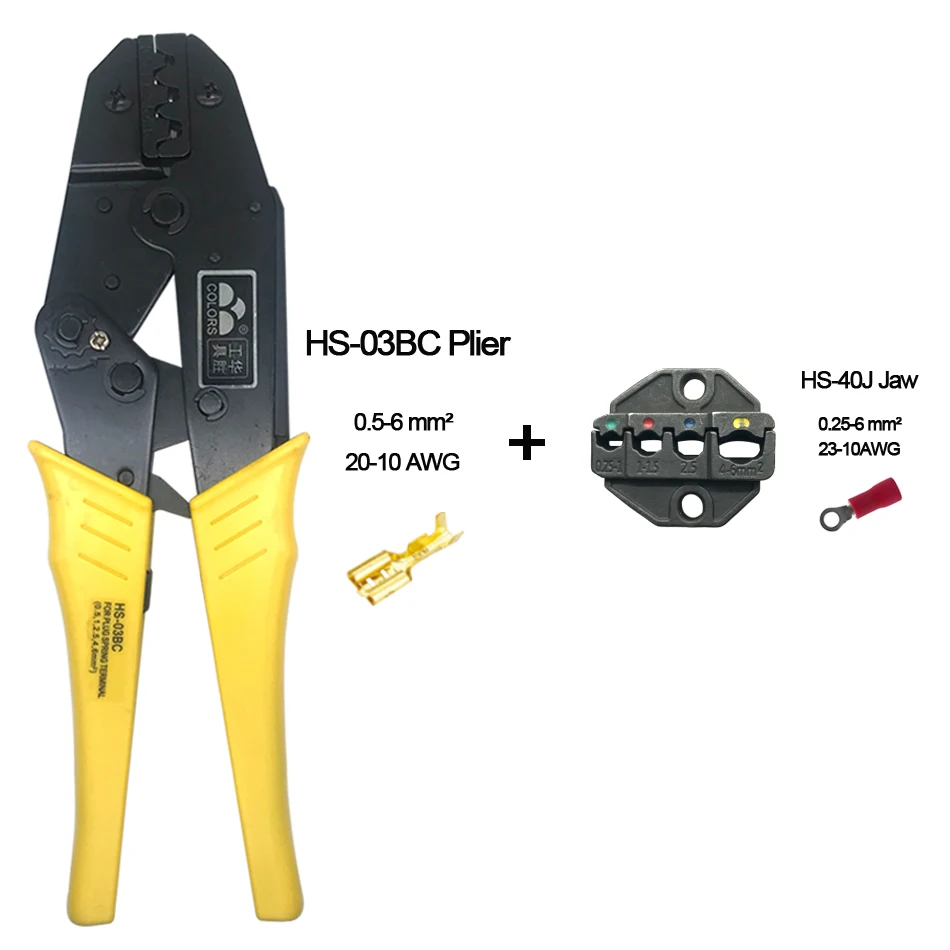 Обжимной инструмент плоскогубцы для разъема 4 8 6 3 Клеммная