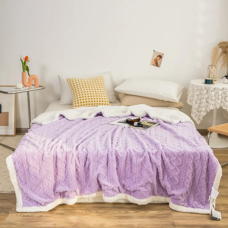 

Cashmere Blankets for bed fluffy blanket warm soft blankets throw on Sofa Plaid throw Blanket Wool Blanket Bedspread Quilt Cover