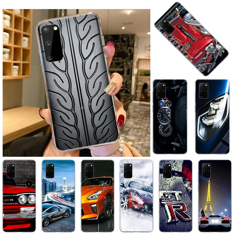 

Soft TPU Phone Case For Samsung Galaxy S21 Ultra S20 FE 5G S10 Lite S8 S9 Plus S7 Cool GTR Sports Car Clear Silicone Cases Cover