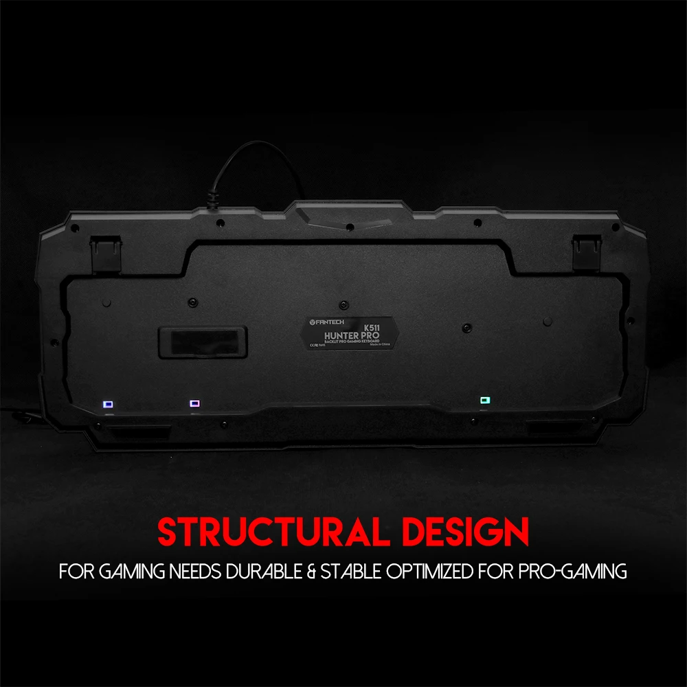 Проводная игровая клавиатура Fantech механическая с подсветкой USB 104 колпачками