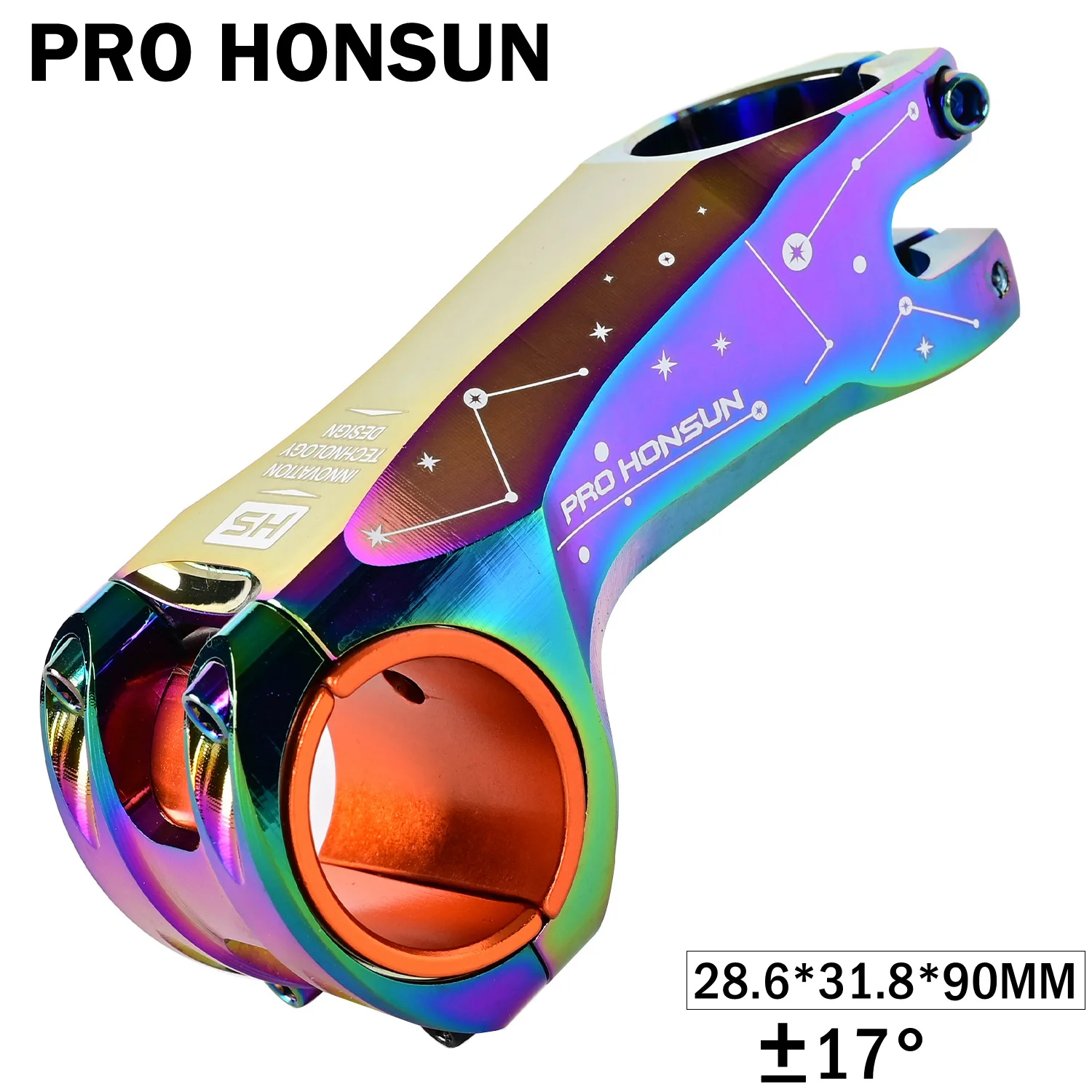HONSUN 3D кованый велосипедный стержень MTB горный велосипед 31 8 мм угол 17 деталей