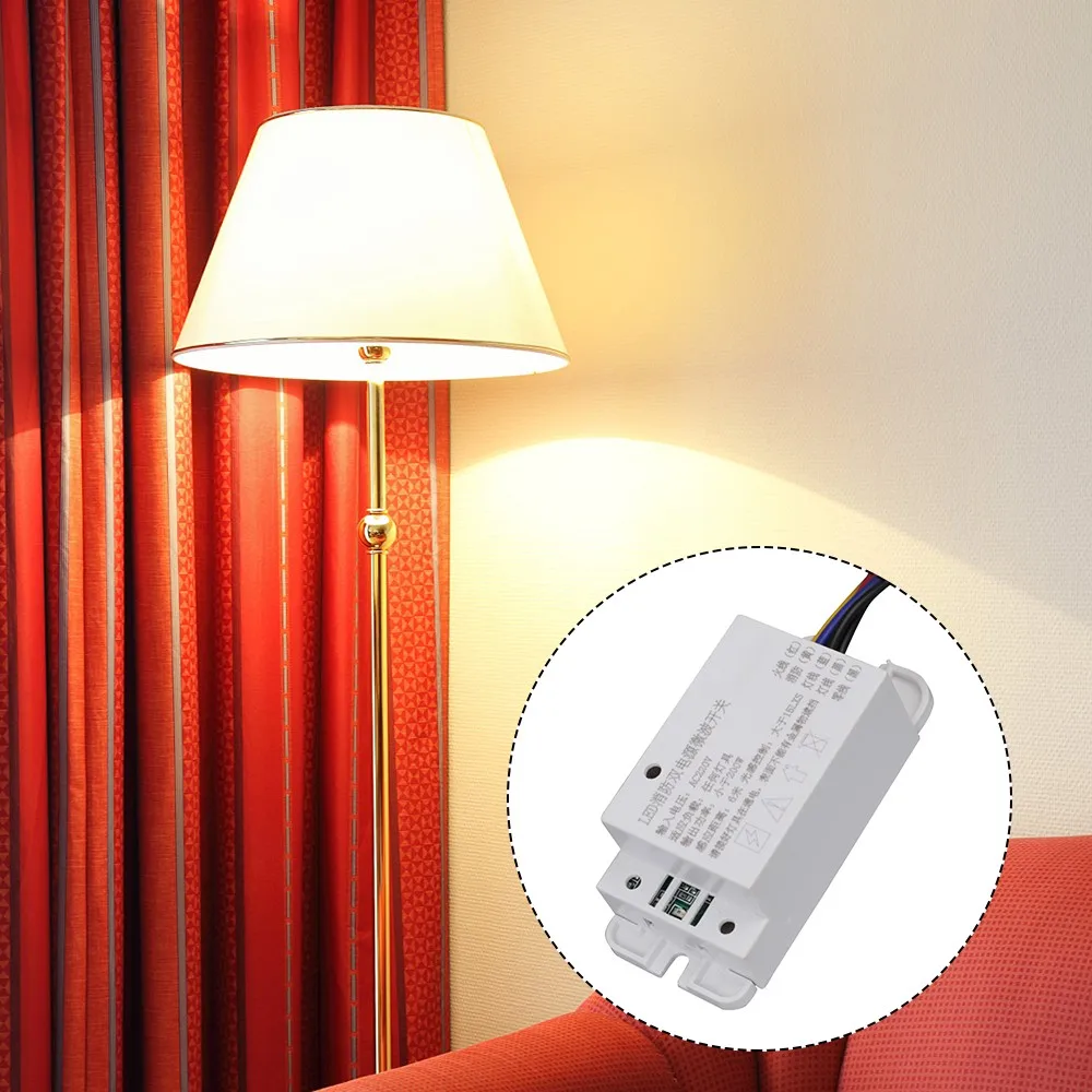 Microwave Induction Delay Switch LED Radar Infrared Human Body Induction Sensor Module AC 220V 6 Meter Distance Detector
