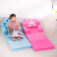 115cm baby kid sofa fashion cartoon crown seat child chair toddler child cover for sofa folding with filling material mini sofa