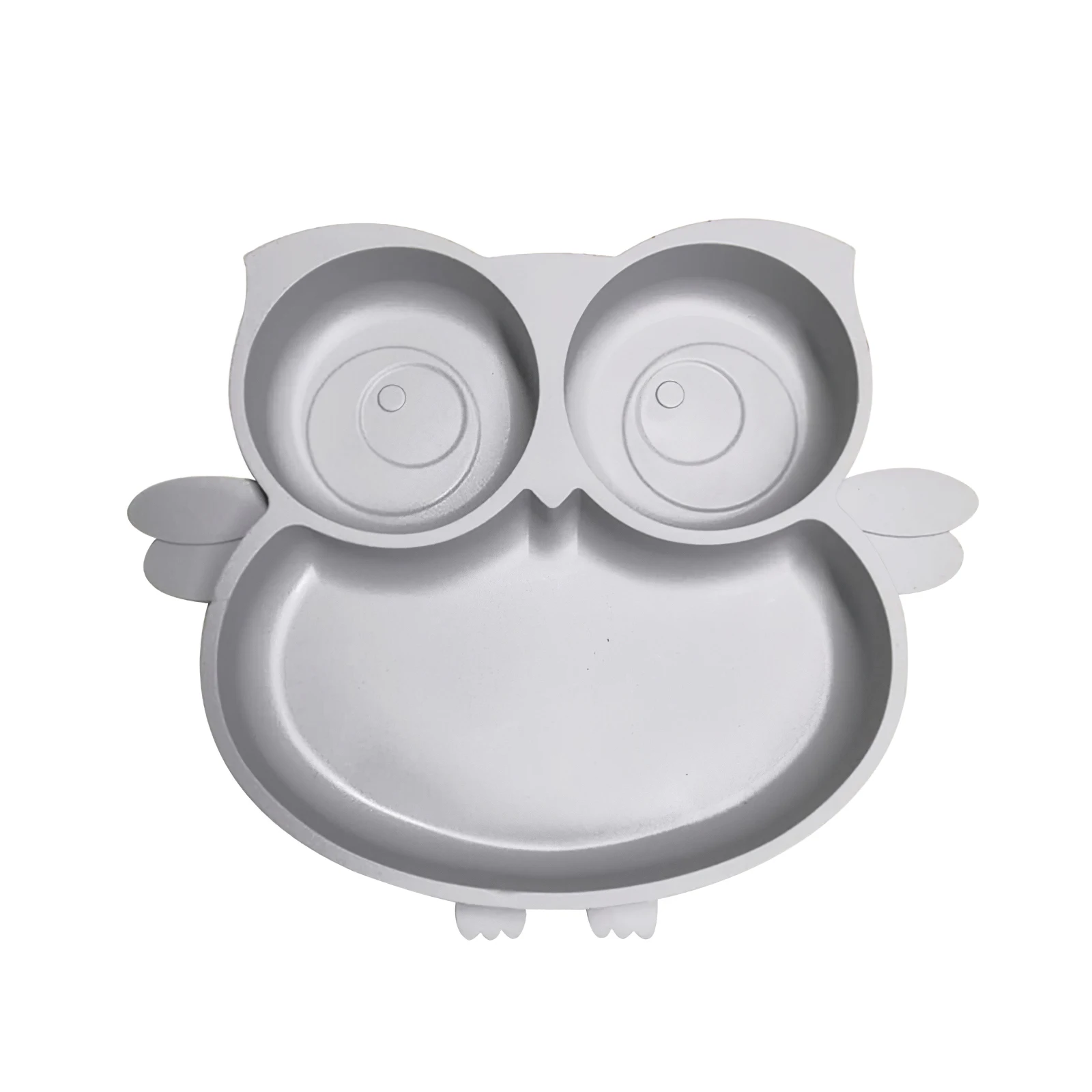 

Owl Shape Silicone Suction Plate Owl Shape Dinner Plate Feeding Training Storage For Baby Creative Feeding Bowl Separation Plate
