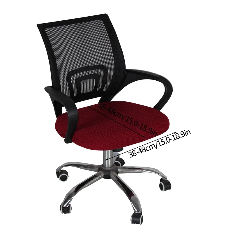 Elastic Office Chair Cover Water Repellent Rotating Chairs Seat Covers Corn Fleece Slipcover Computer Protector | Дом и сад