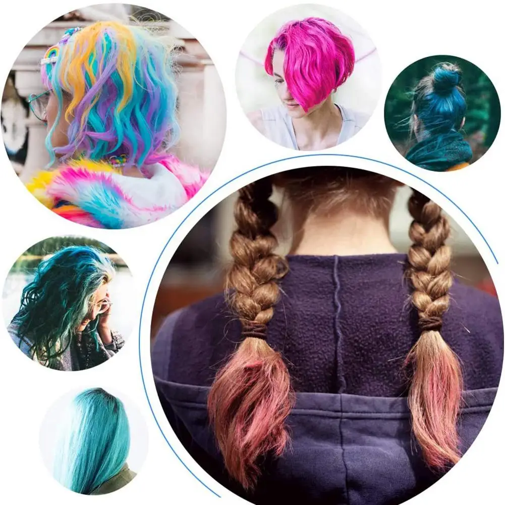 

10Pcs Disposable Natural Hair Dye Cream Pen Temporary Coloring Styling Comb