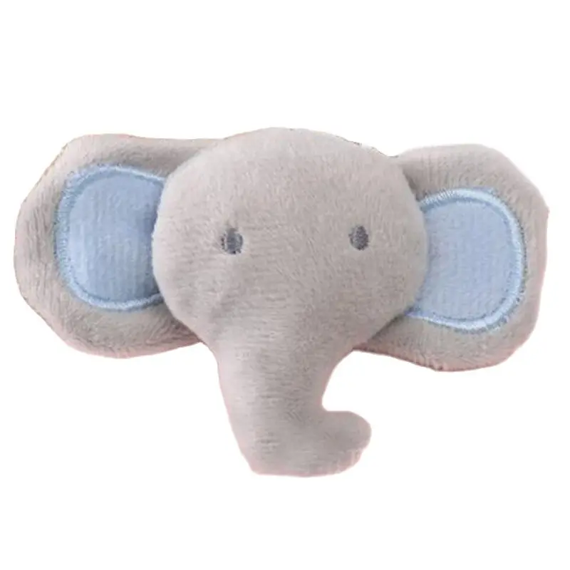 

8Pcs/lot Cartoon Plush Patch Cute Soft Blue Grey Elephant Accessories Stuffed Cotton Plush Toys Creative Cartoon Appliques