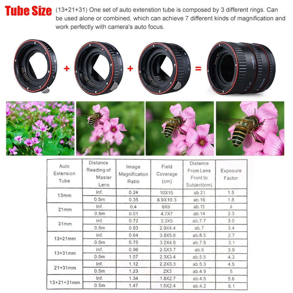 Замена для Canon все EF & S адаптер объектива камеры Автофокус Макро