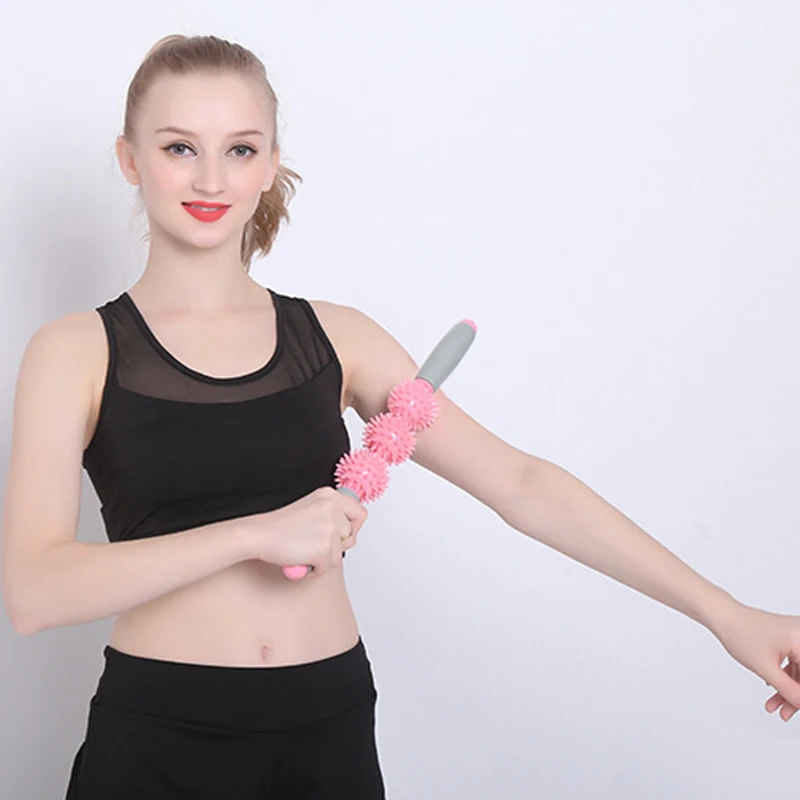 Newly Yoga Exercise Roller Stick Eliminate Fat Lose Weight Muscle Leg Body Back Massager Tool C55K Sale | Спорт и развлечения