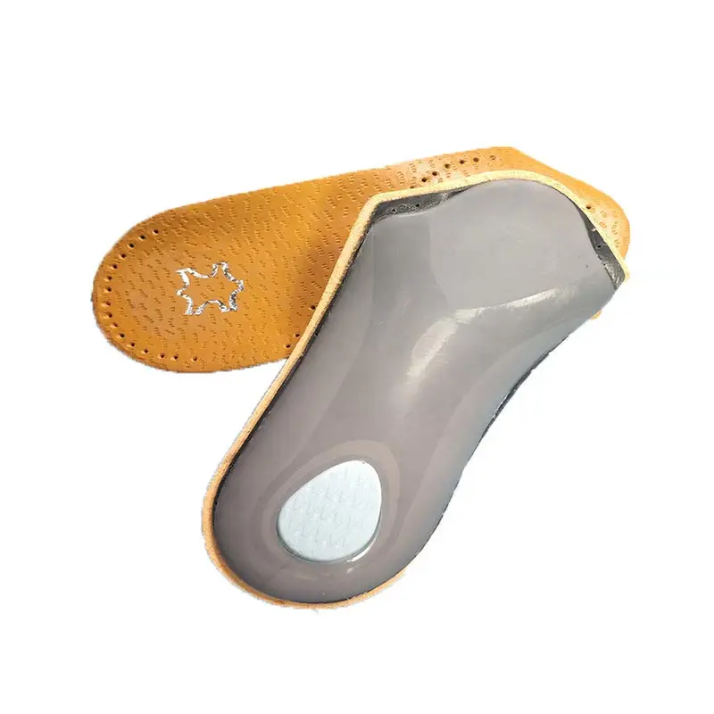 Ортопедические стельки из экокожи силикон поддержка свода стопы полу 1