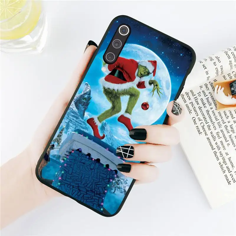 

Green Haired Grinch funny pattern Phone Case For Xiaomi Redmi note 7 8 9 t k30 max3 9 s 10 pro lite Luxury brand shell