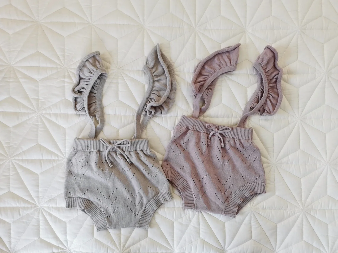 

Knitted Baby Rompers Overalls Newborn Baby Boys Girls Romper Clothes Ruffles Cotton Toddler Romper Jumpsuits Baby Girls Overalls