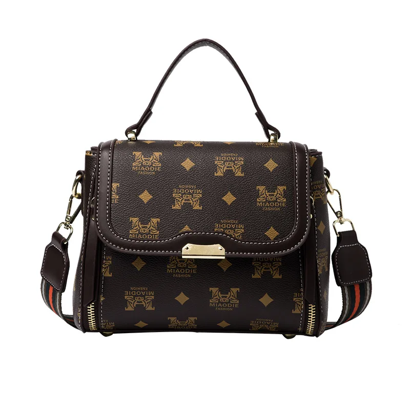 

Popular printed small bag women's bag 2020 autumn and winter new fashion shoulder slung small square bag foreign style handbag