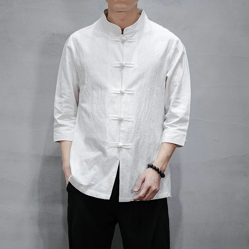 Куртка китайская мандарийская униформа ханьфу кунг фу традиционная одежда для