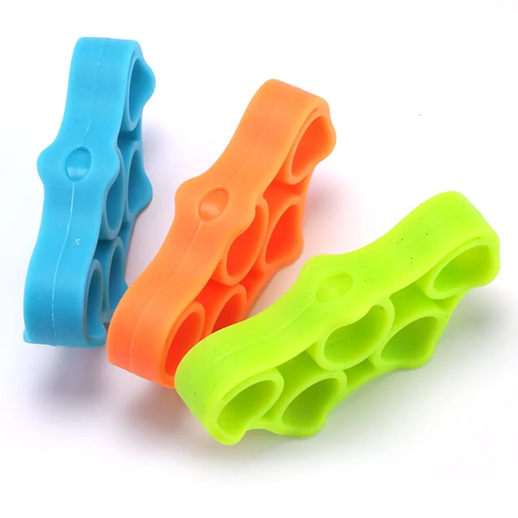 

Silicone Finger Gripper Strength Trainer Resistance Band Hand Grip Wrist Yoga Stretcher Finger trainer Exercise Tool