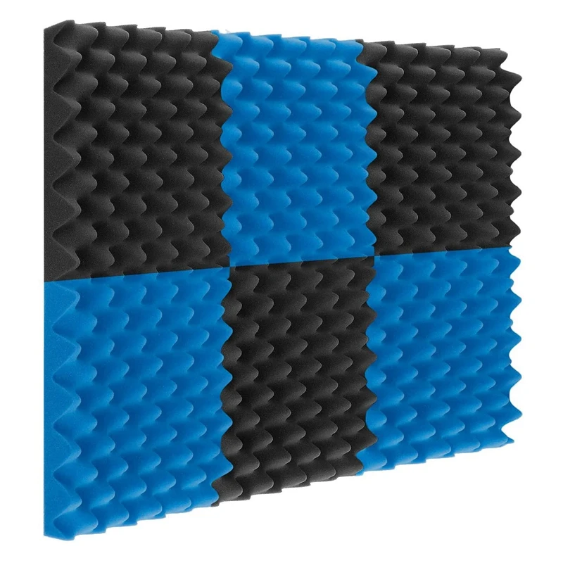 

12Pack Acoustic Foam Panels Egg Crate Foam Sound Proof Padding 1 InchX12 InchX12 Inch Studio Acoustical Treatments Foam CNIM Hot