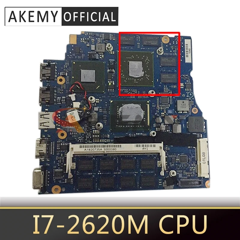 

AKEMY для Sony MBX-237 материнская плата портативного компьютера с SR041 I7-2620M Процессор A1820747A 216-0810005 100% рабочих