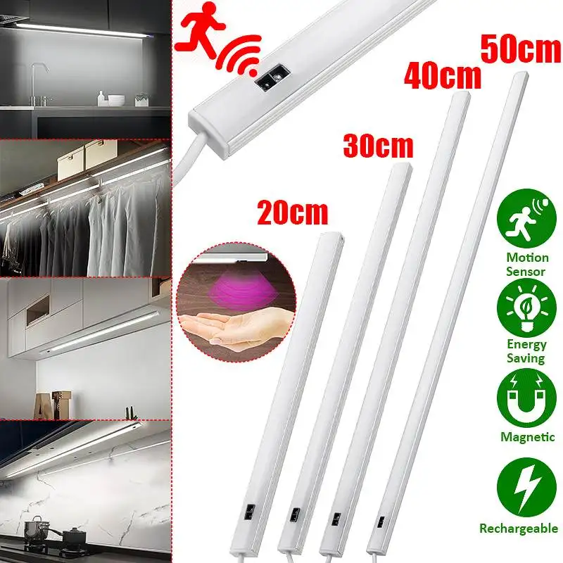 

7500k 5V USB Powered LED Cabinet Kitchen Light Hand Sweep Sensor Lamp High Brightness smart touch sensor cabinet led light