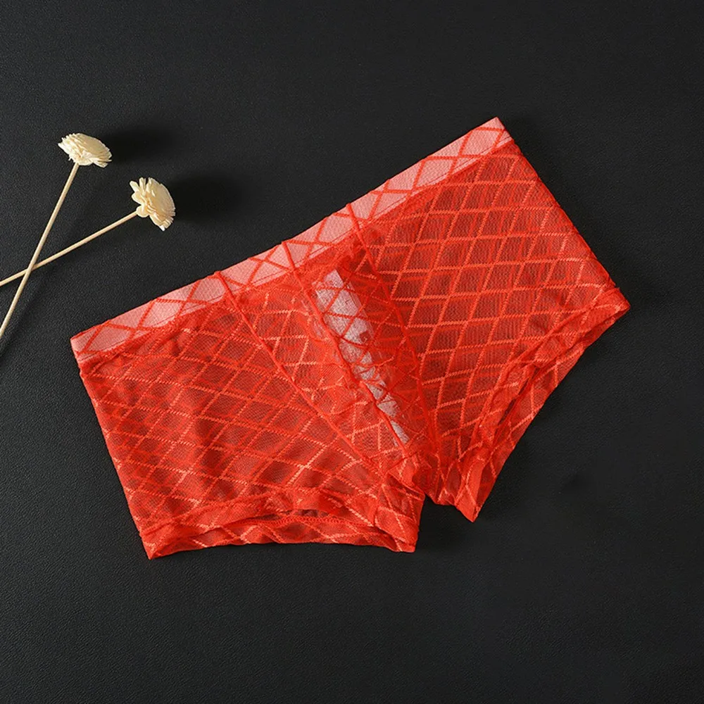 

Mens Sexy Mesh Boxer Briefs Thin Transparent Underwear Shorts Trunks Underpant Boxer Briefs Thin Transparent Underwear