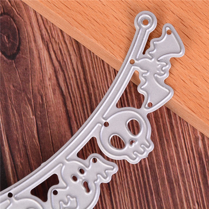 TPXCKz Halloween Cutting Dies Skull Ghost Bat DIY Scrapbooking Paper Card Making Stencil Decor Crafts Embossing Craft Stamps New | Дом и сад