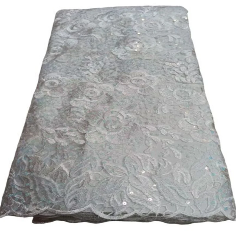 

Белый цвет, высокое качество, тяжелые блестки, французская сетчатая кружевная ткань для свадебного платья, белый цвет