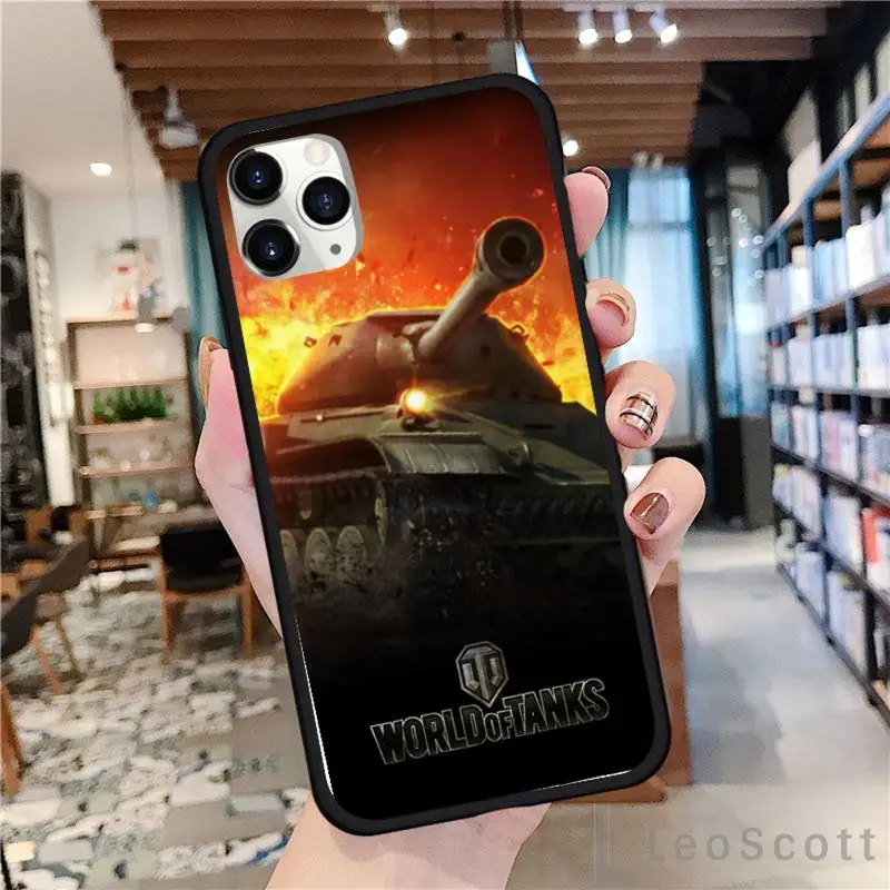 

World of tanks fire LOGO Phone Case For iphone 8 11 12 Redmi note 8 9 s huawei p 30 pro lite plus cover shell funda