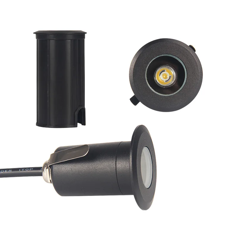 Черный светодиодный подземный светильник 3 Вт напольный для сада дорожки уличный