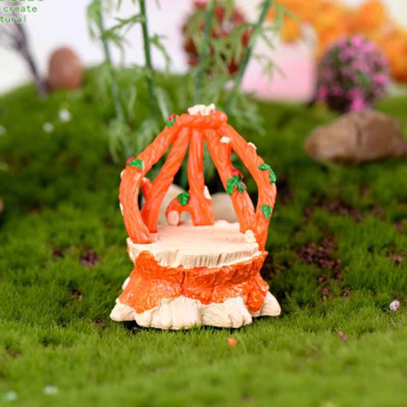 017 1pcs 3.9x4.5cm 3 шт./компл. Фея садовые стол и стул миниатюрные фигурки пейзаж смолы фигурка для растений бонсай украшения - Цвет: 017 1pcs 3.9x4.5cm