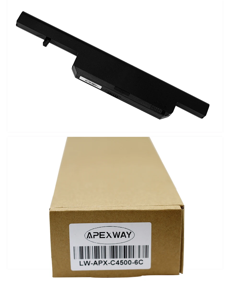 ApexWay 4400 мАч батарея для CLEVO c4500bat-6 A6-87-C480S-4P4 W150 W170HN C4100 B5130M C4500 C4500Q B4100M B4105 E510 A701 A700