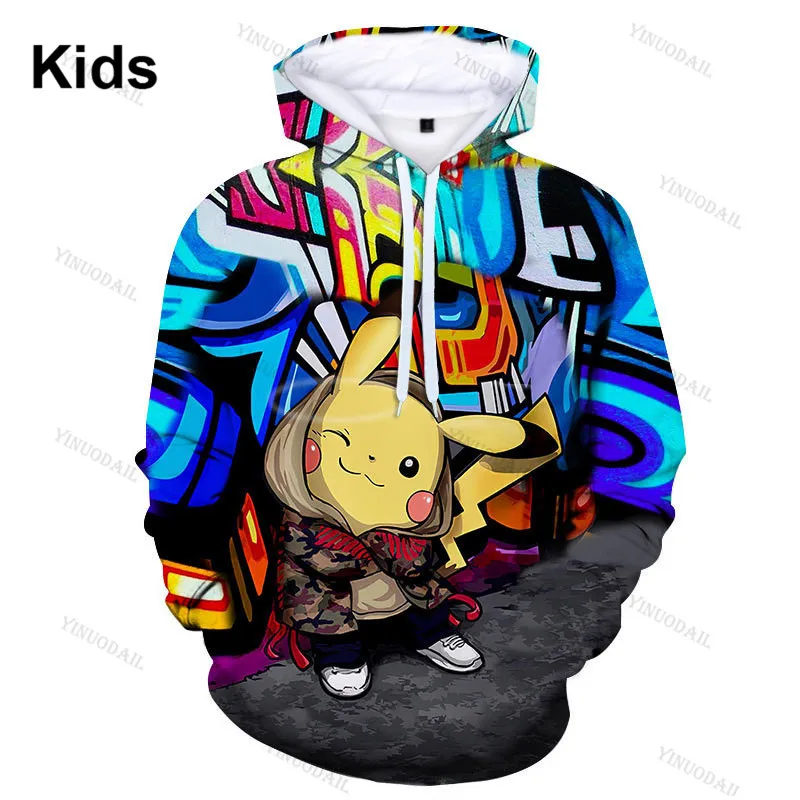 

Kids Hoodie Cartoon Anime Shooting Anime 3d Swearshirt Men and Women Tops Hoodies Hip Hop Streetwear Teen Clothes