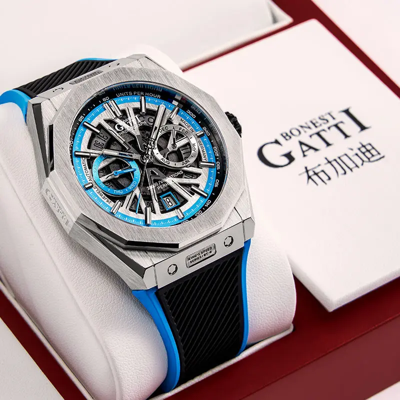 Часы мужские механические водонепроницаемые с календарем и