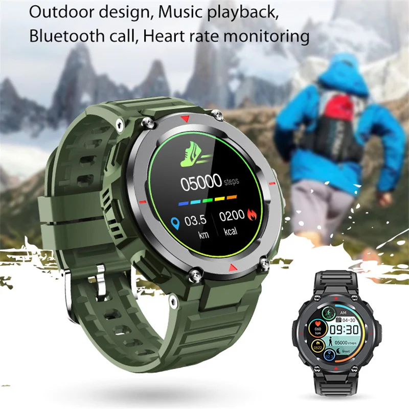 

S25 Bluetooth Call Watch Heart Rate Blood Pressure Monitoring Outdoor Exercise Countdown Stopwatch Pedometer IP67 Smart Bracelet