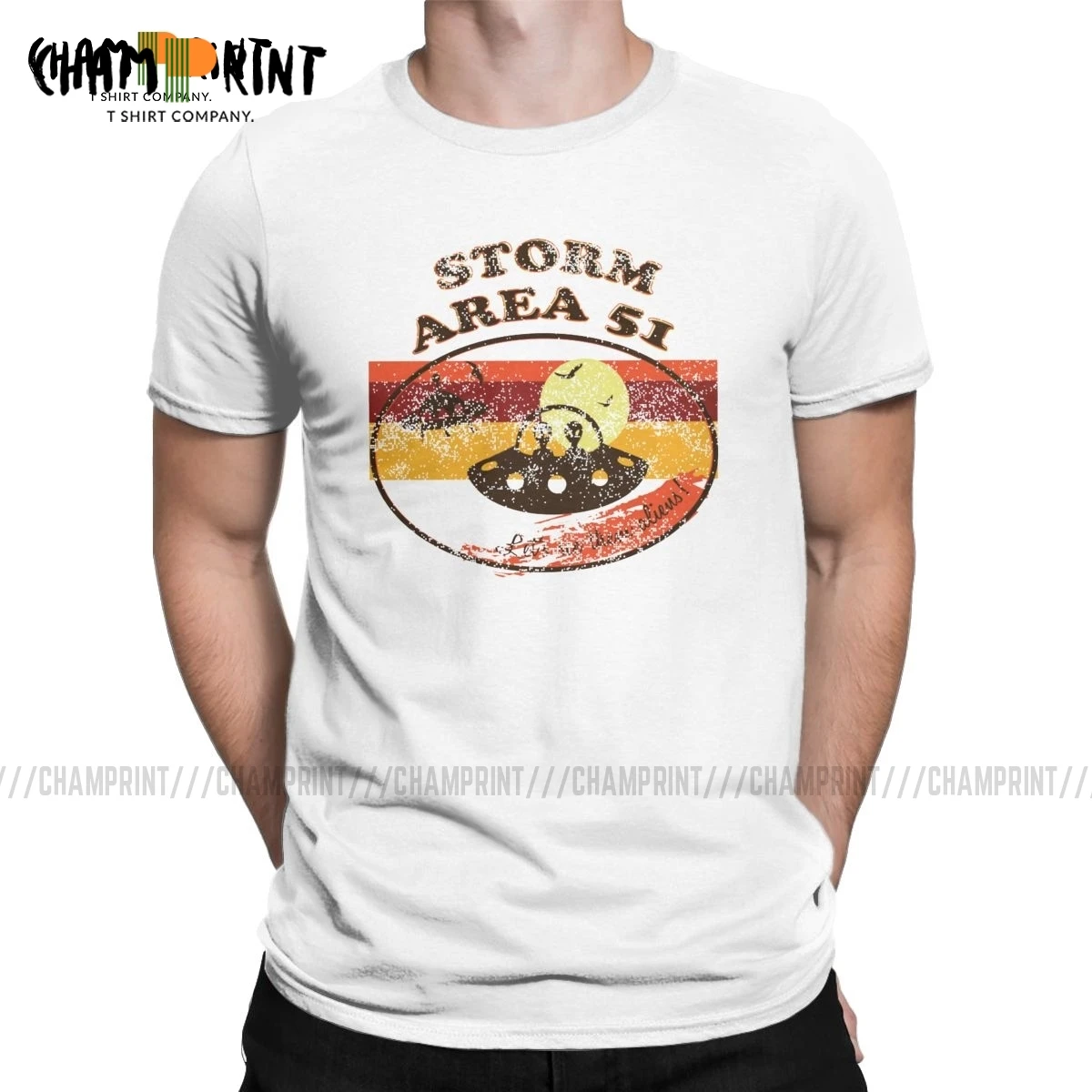 Storm Region 51 футболка Alien UFO Sci Fi Мужская 70s Винтажная с космическим кораблем и блюдцем