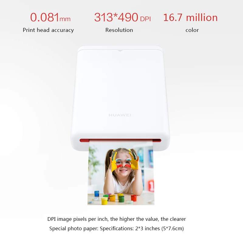 Портативный мини принтер Huawei AR для смартфонов Bluetooth 4 1 300 точек/дюйм|Принтеры| |