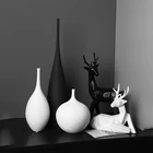 Скандинавская керамическая ваза для украшения интерьера гостиной сушеные цветы Цветочная композиция ТВ шкаф современный креативный обеденный стол